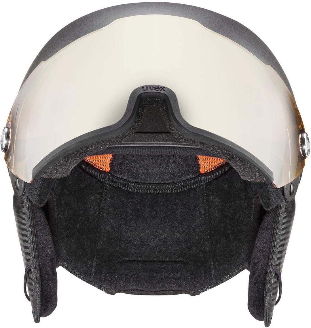uvex hlmt 500 visor - Skihelm für Damen und Herren - mit Visier - individuelle Grössenanpassung - da