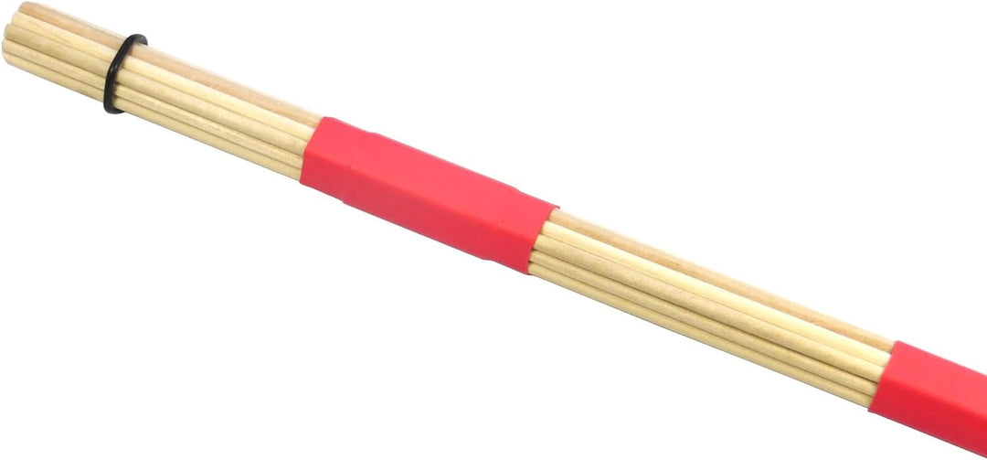 keepdrum DPRD Practice Pad Rot + SV1 Rods 19 Stäbe Drumsticks