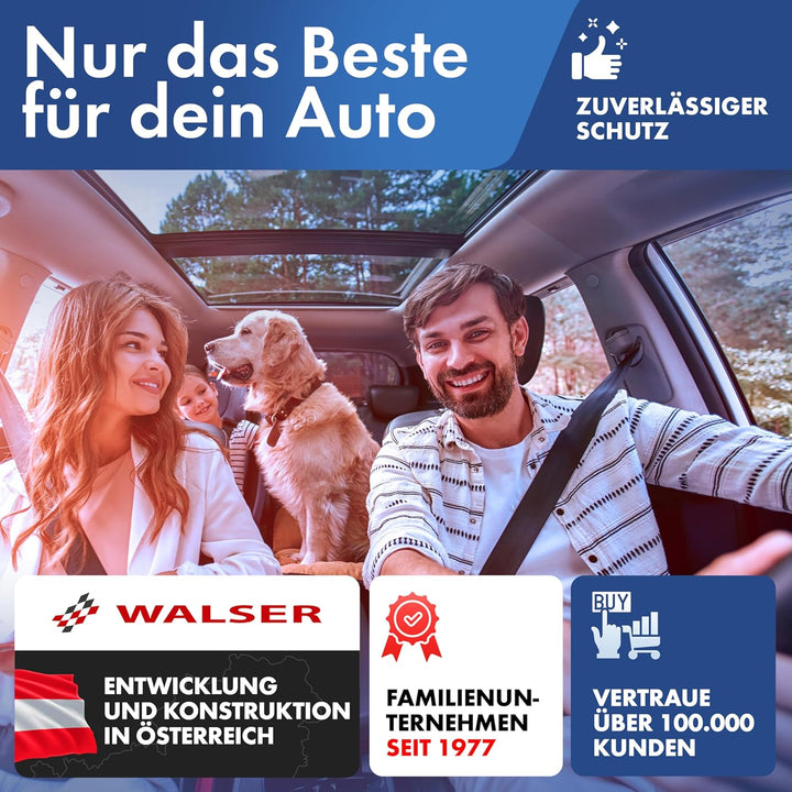 Walser Transporter Sitzbezüge Auto kompatibel mit Peugeot Boxer, Einzelsitz Armlehne innen/Doppelban
