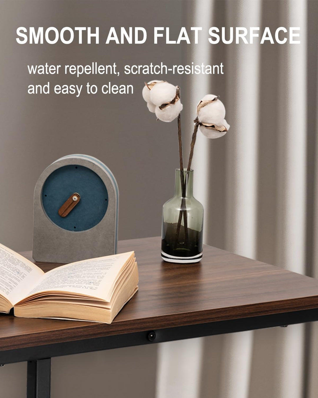 WOLTU Beistelltisch Kaffeetisch Couchtisch Sofatisch Nachttisch Betttisch Laptoptisch, Gestell aus M