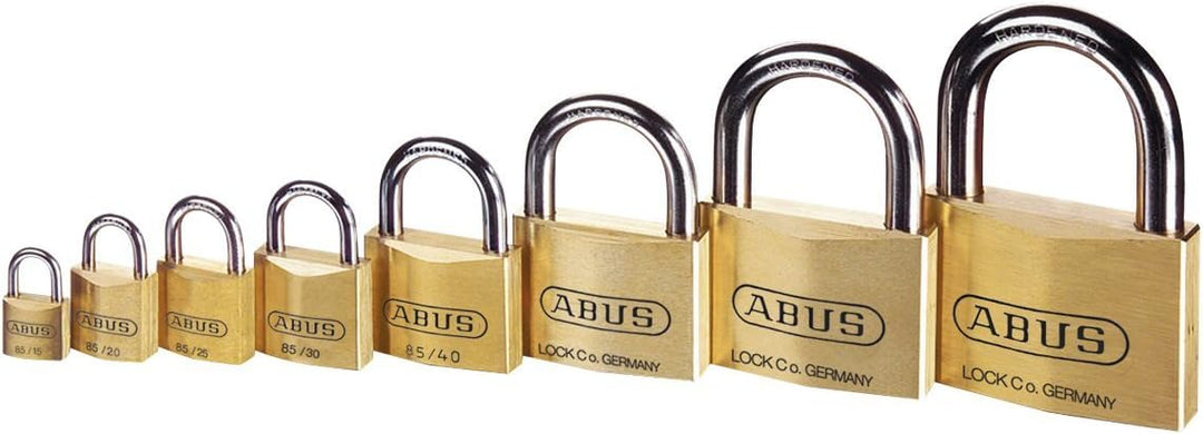 ABUS Vorhängeschloss Messing 85IB/60 - wetterfest - für See- und Hafengebiete - Messing-Schlosskörpe