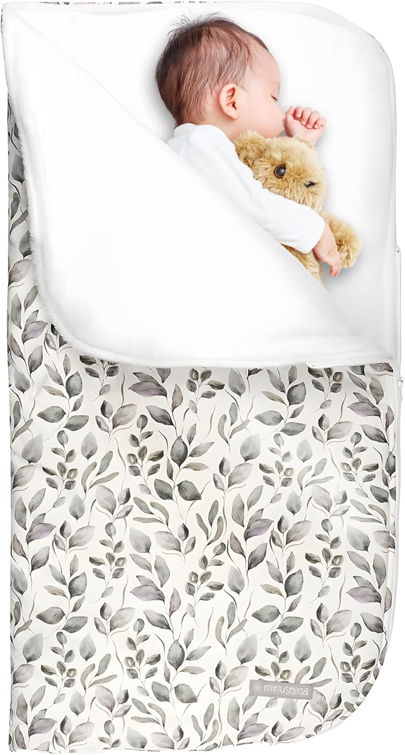 MIMUSELINA Kinderwagensack Winter - Kinderwagen Decke Winter für Neugeborene - Kinderwagendecke Baby