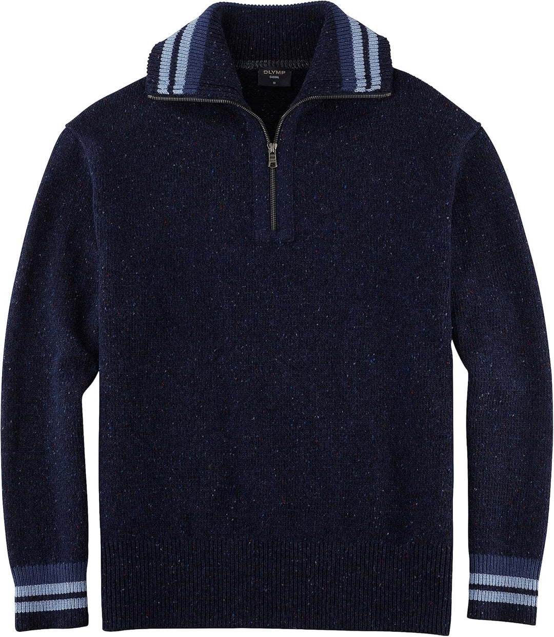 OLYMP Herren Strickpullover Casual Strick,Uni,Regular fit M Marine 18, M Marine 18