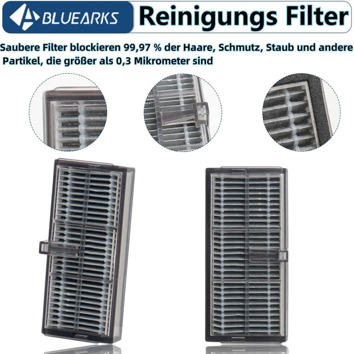 Bluearks 21 Stück Zubehör für Dreame L10s Pro Ultra Heat/X30 Ultra Saugroboter, Bestehend Aus 1 Haup