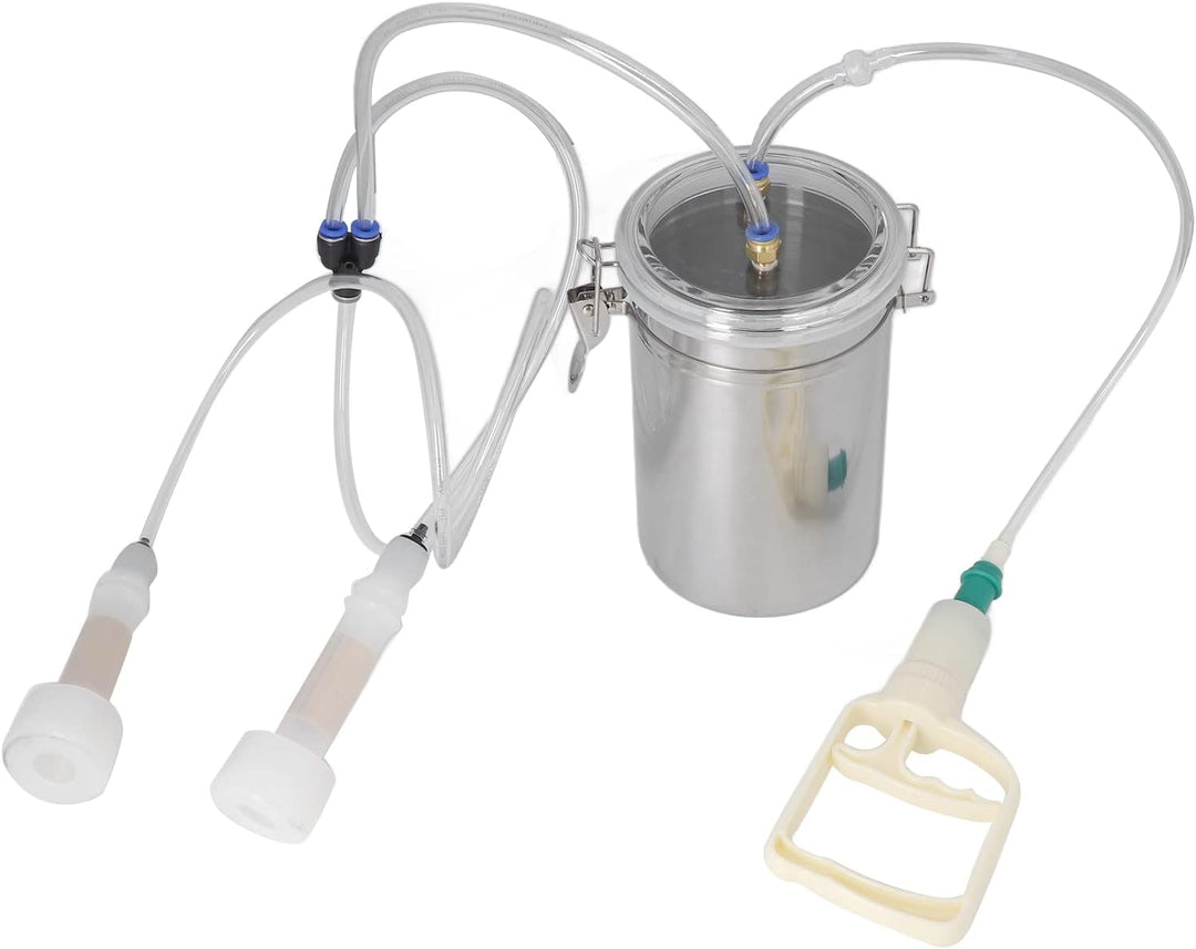 Haushaltsmelkmaschine, Edelstahlflasche, einfache Steuerung, 2000 ml, manuelle Melkmaschine für zu H