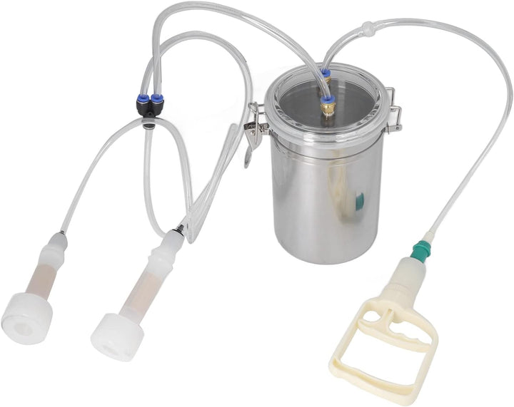 Haushaltsmelkmaschine, Edelstahlflasche, einfache Steuerung, 2000 ml, manuelle Melkmaschine für zu H