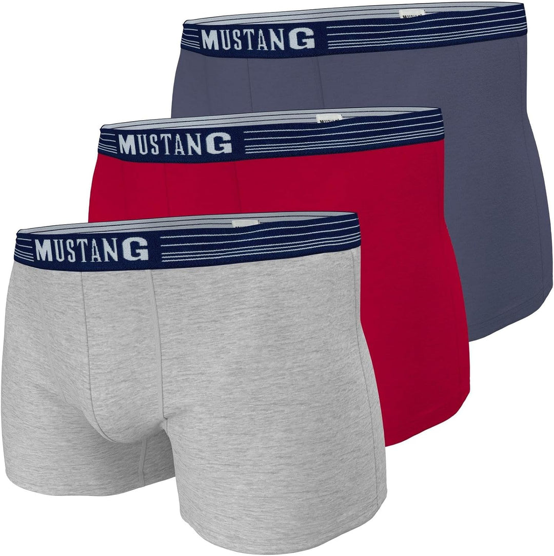 Mustang Herren 3er Pack Boxershorts Retro Vintage XL