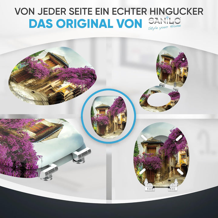 Sanilo WC Sitz mit Absenkautomatik, viele neue Toilettendeckel zur Auswahl, hochwertige Oberfläche,