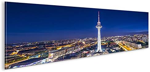 islandburner Bild Bilder auf Leinwand Berlin Alexanderplatz Fernsehturm Panorama XXL Poster Leinwand
