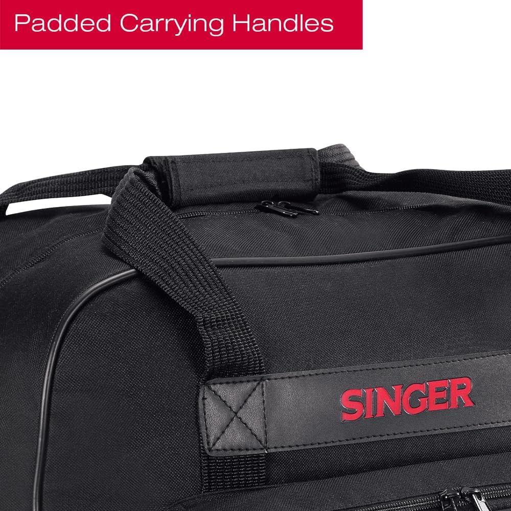 SINGER Case schwarz Tragetasche für Nähmaschinen, Leinen, Universal, Schwarz