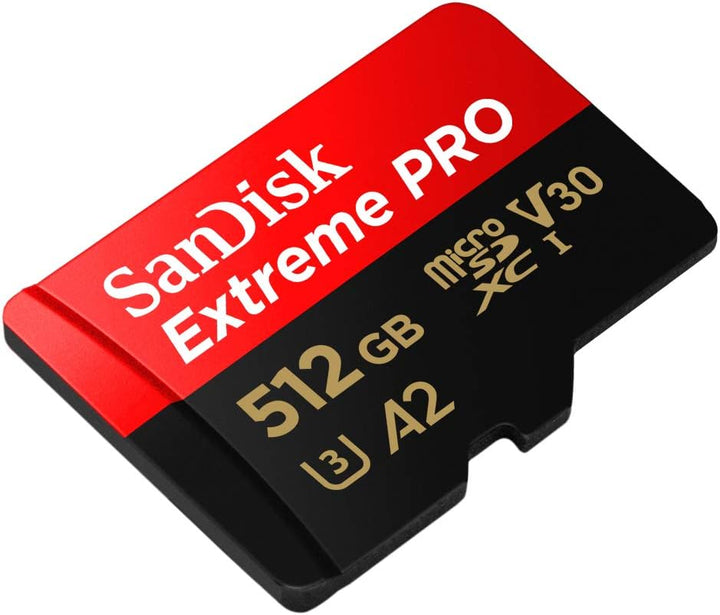 SanDisk Extreme PRO microSDXC UHS-I Speicherkarte 512 GB + Adapter & RescuePRO Deluxe (Für Smartphon
