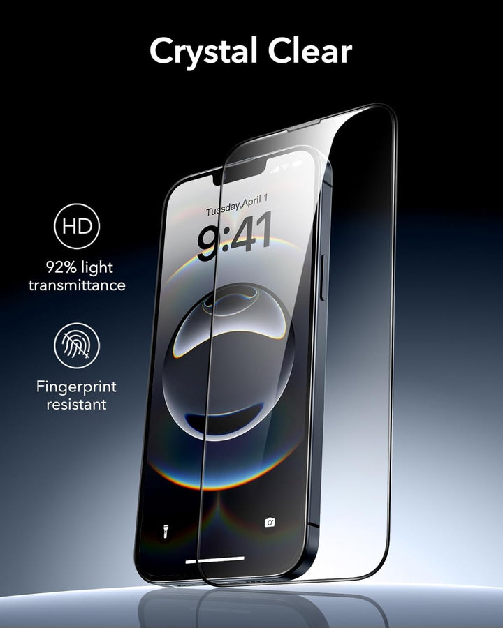 ESR für iPhone 14/13/13 Pro für Panzerglas, 9H+ Displayschutzfolie aus gehärtetem Glas 3 Stück, blas