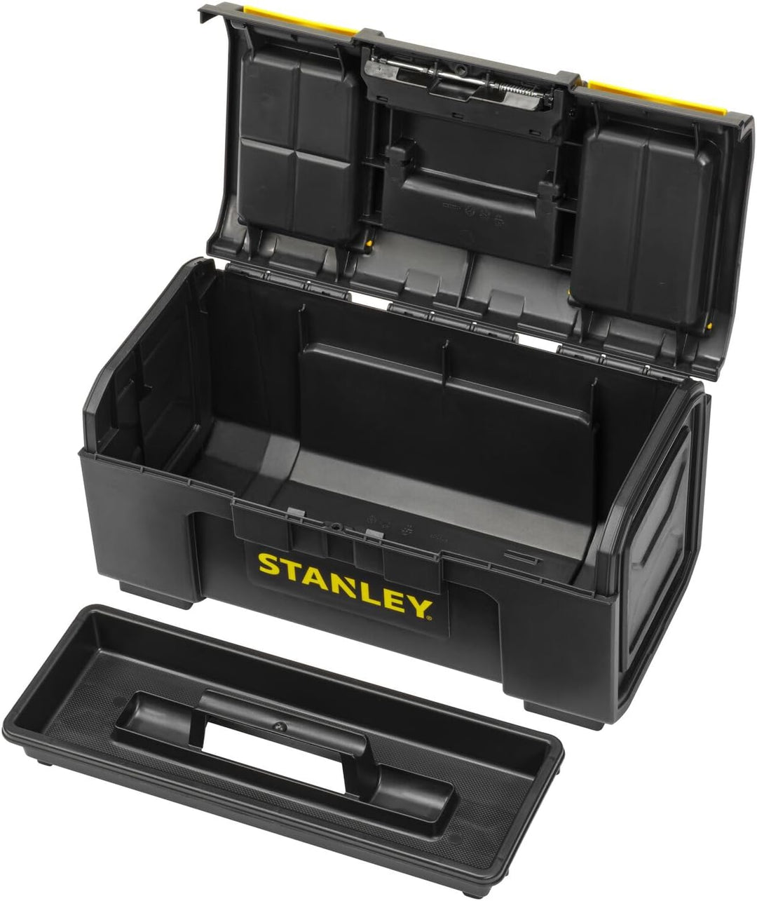 Stanley Werkzeugbox Basic (49 x 27 x 24 cm, Werkzeugorganizer mit Schnellverschluss, schwere Ausführ