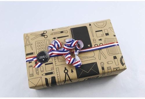 Clairefontaine 223809C - Rolle Geschenkpapier aus Kraftpapier 70g 50x0,70m, 100% recycelt, robust un