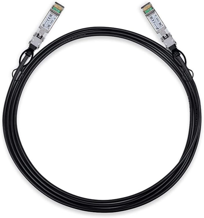 TP-Link TL-SM5220-3M | 3 Meter | 10G SFP+ Direktbefestigungskabel (DAC) | passives Twinax-Kabel | 10