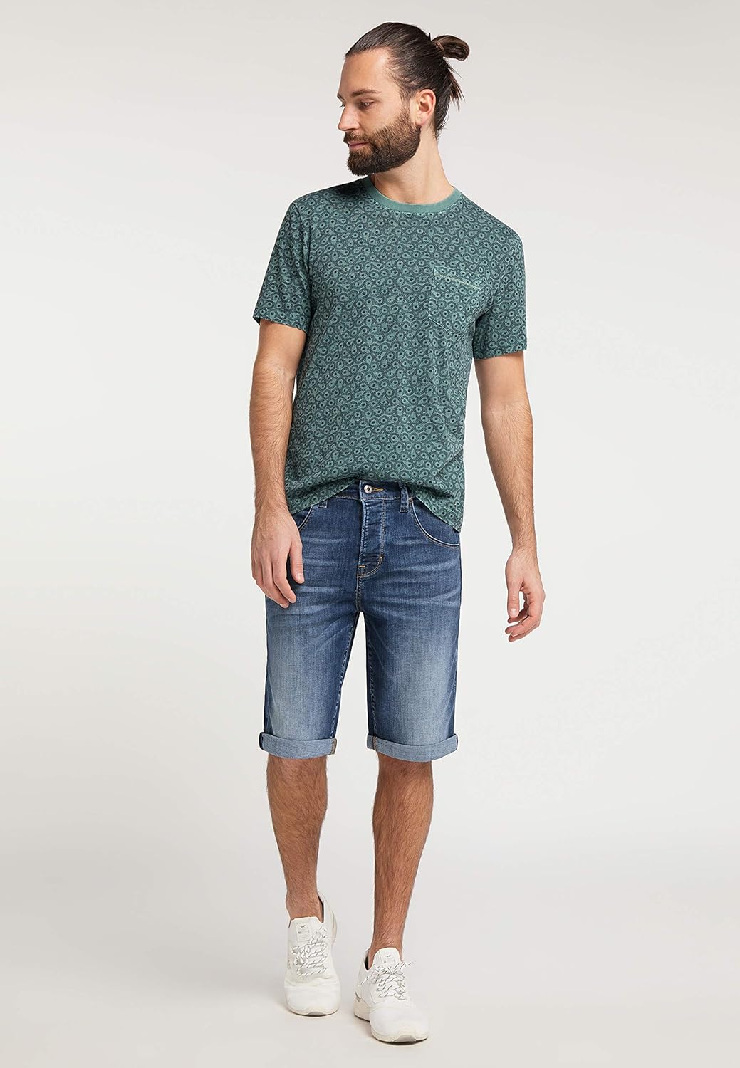 MUSTANG Herren Regular Fit Denim Bermuda Jeans