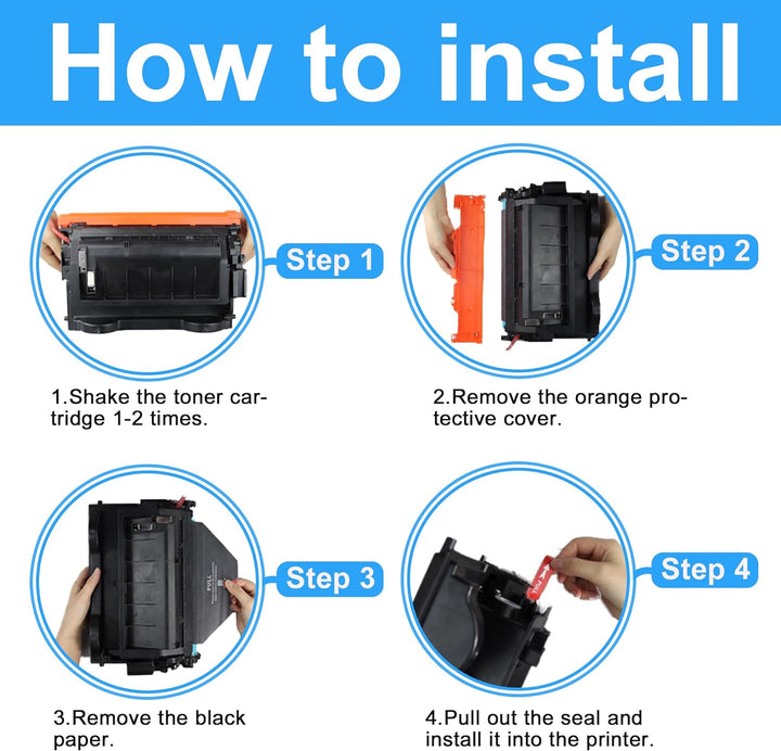 LCL Kompatibel Tonerkartusche 37X CF237X 25000 Seiten (1 Schwarz) Ersatz für HP Laserjet Enterprise