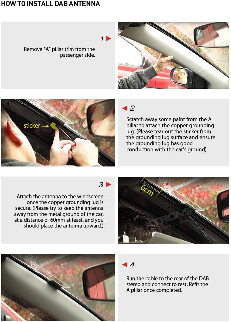 XTRONS DAB+ USB 2.0 Digital DAB+ Radio Tuner Receiver Stick Radioempfänger-Stick NUR für XTRONS Andr