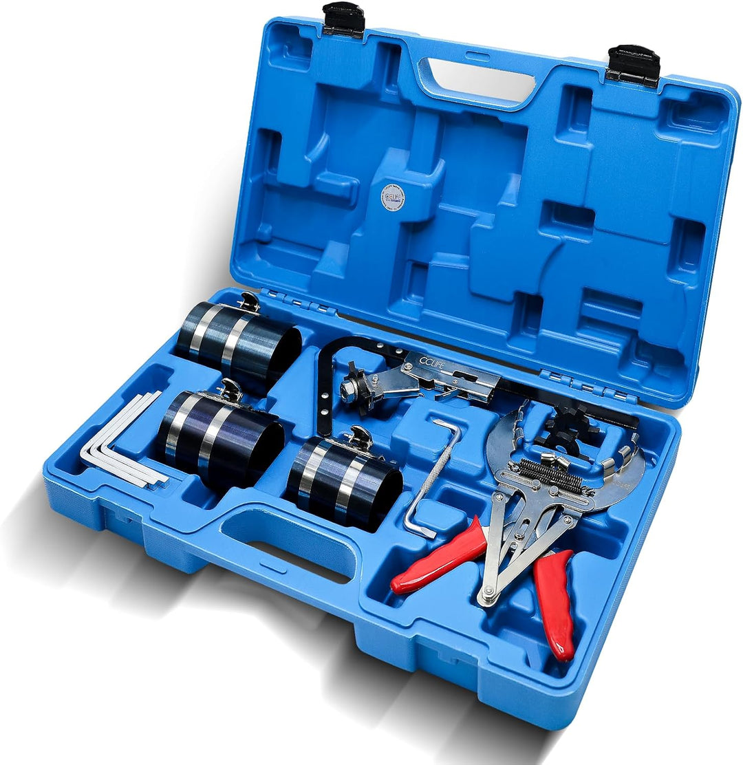 CCLIFE Kolbenringspannband Satz Kolbenring Spannband Kolben Ring Zange Werkzeug Satz