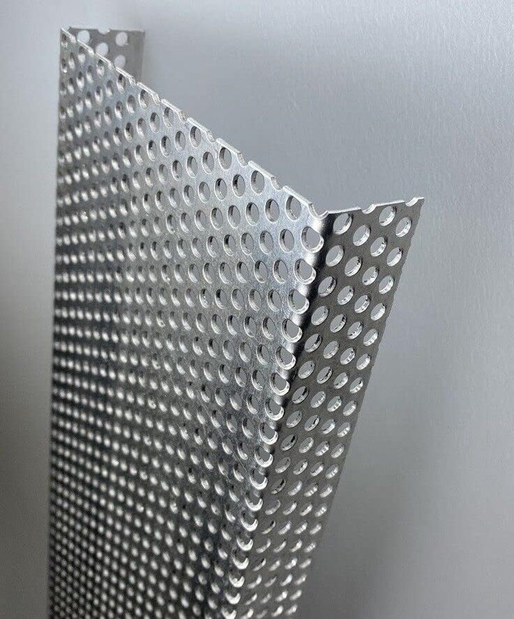 Abdeckprofil Alu Lochblech, 2000mm U-Profil Dekor aussen 20x220x20 mm Schenkelinnenmass aus Alu Loch