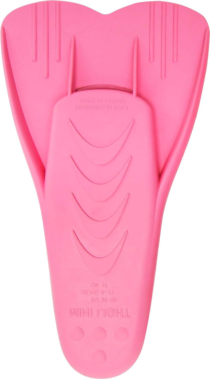Cressi Mini Light Fins - Kurze Unisex-Kinderflossen zum Tauchen, Schnorcheln und Schwimmen 29/31 Ros