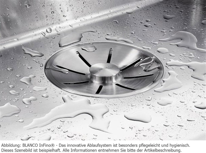 BLANCO AXIA III 6 S | SILGRANIT vulkangrau | Einbauart: Einbau von Oben | Hauptbecken rechts | mit G