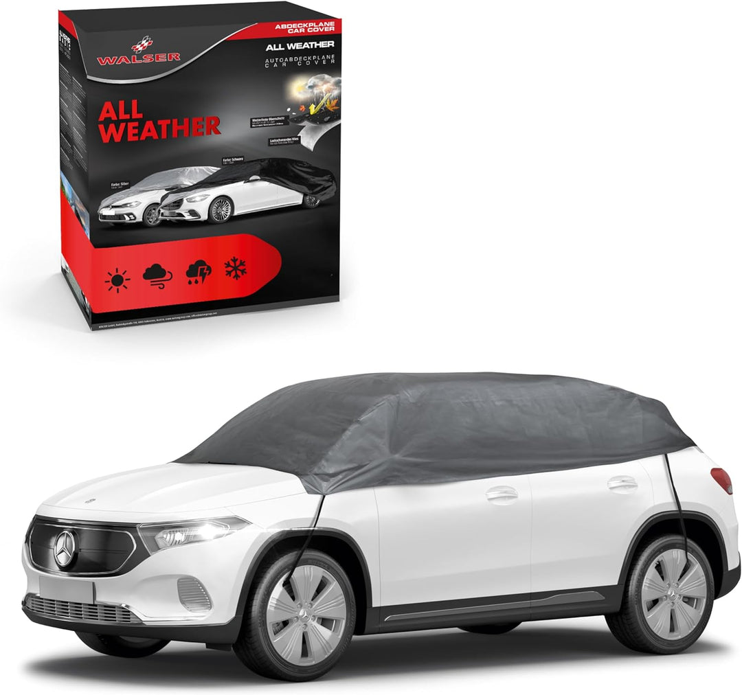 Walser Abdeckplane Auto All Weather Basic, Abdeckplane wasserdicht, 100% wetterfeste Auto Abdeckplan