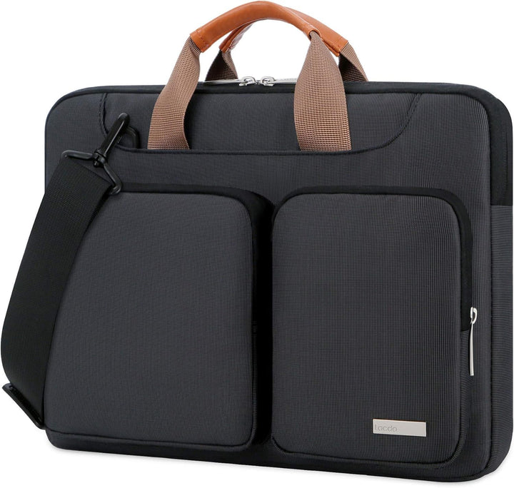 Lacdo 15.6 Zoll 360° Rundumschutz Laptop Schultertasche Hülle für Lenovo Ideapad/ThinkPad 15, ASUS V