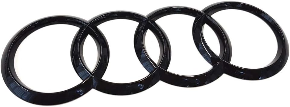 Audi 8V4853742At94 Ringe Emblemlogo Aufkleber Black Edition, Schwarz Glänzend, Nur Für A3 (8V) Sport