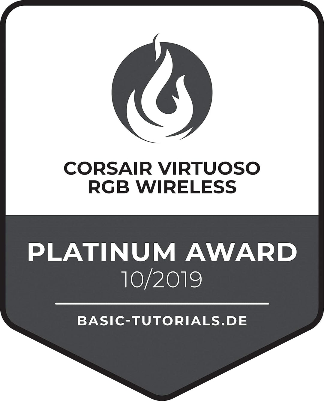Corsair Virtuoso RGB Wireless High-Fidelity Gaming Headset (Slipstream Technologie, 7.1 Surround Sou
