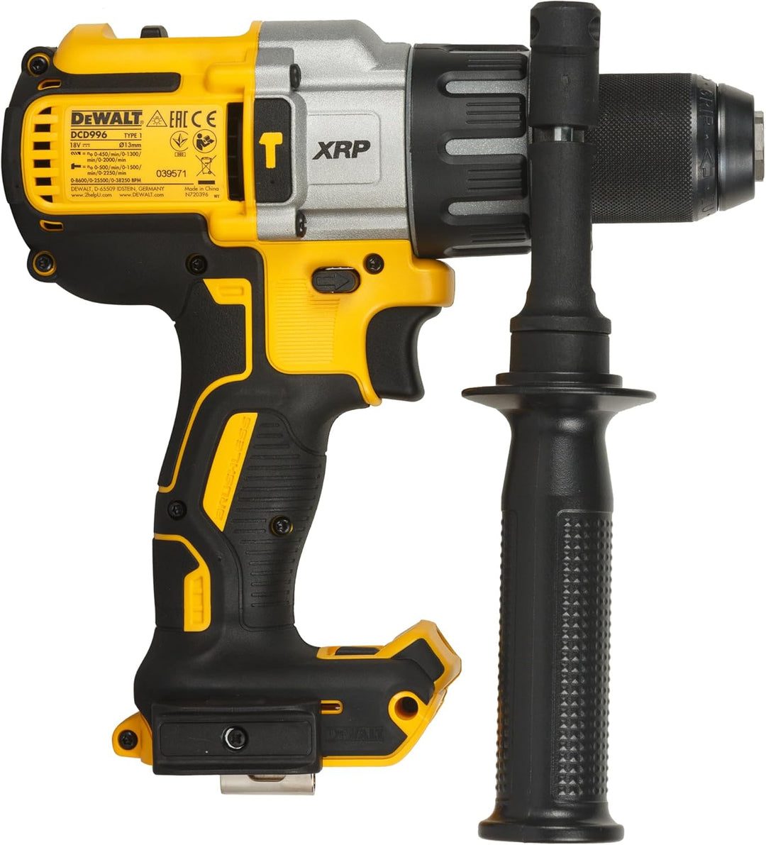DeWalt DCD996NT-XJ Schlagbohrschrauber (BL) 18 V/Basisv, 90 W, Gelb; Schwarz; Silber