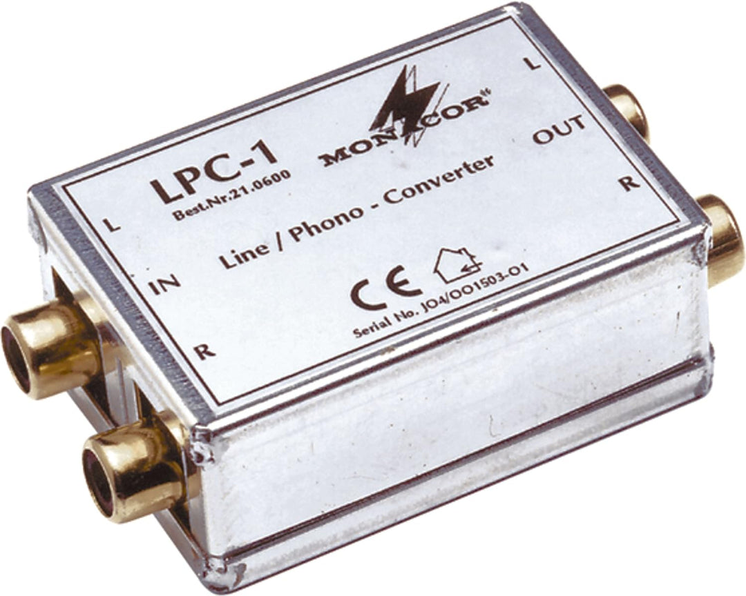 MONACOR LPC-1 Line-Phono-Adapter, Silber