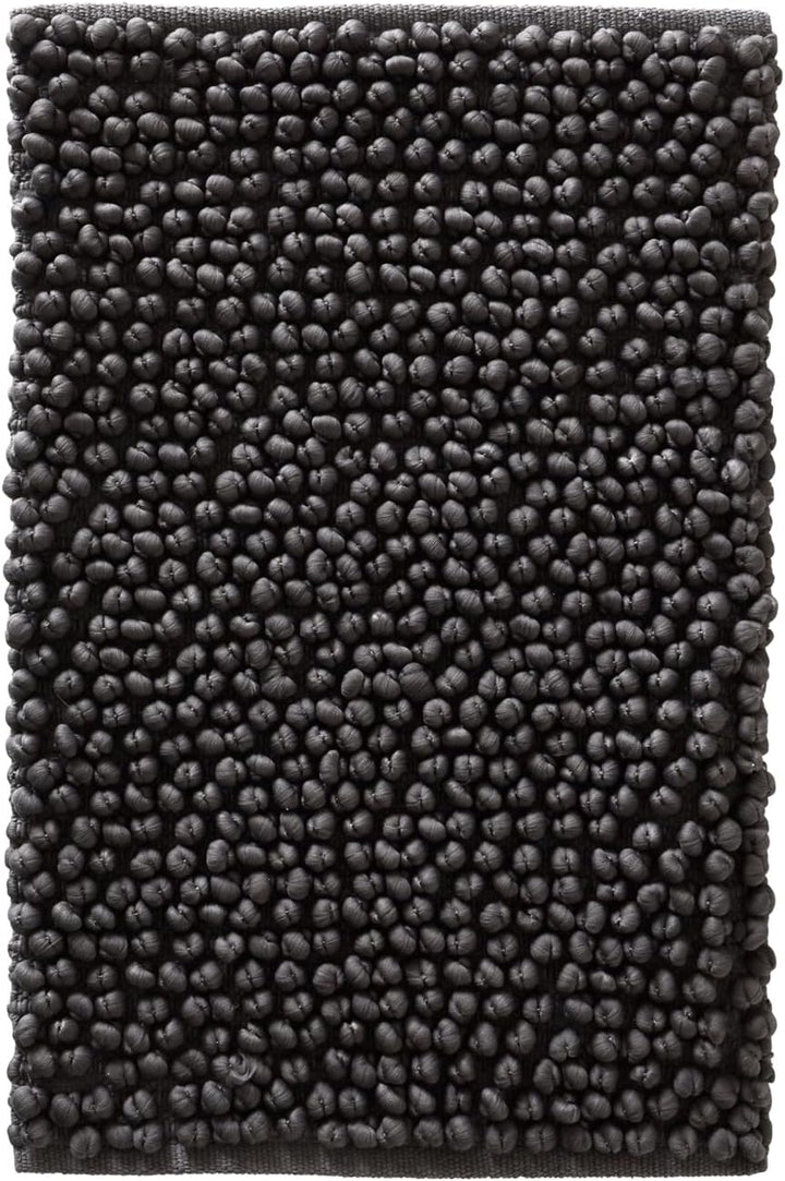 Jotex Hills Badteppich, Popcorn Badematte, Baumwolle und Polyester Mix - Grau, 80x150 cm Grau 80x150