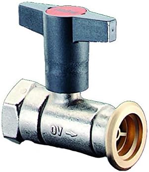 Oventrop Pumpenkugelhahn Optibal P ohne Sperrventil, Messing DN 25, Rp 1" x G 1/4"