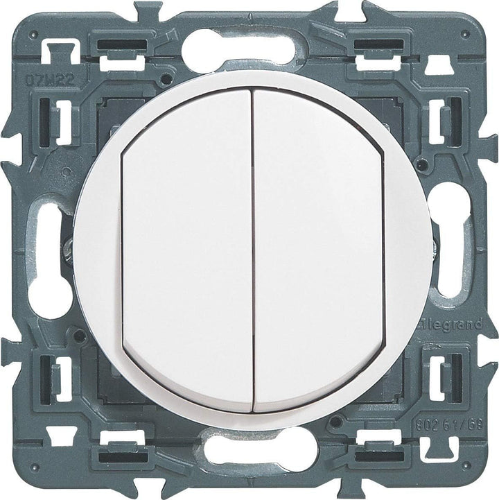 Legrand Céliane Lichtschalter, einfach, weiss, 099502, 250 voltsV Simpel Weiss, Simpel Weiss