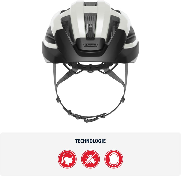 ABUS Rennradhelm Macator MIPS - Fahrradhelm für Einsteiger mit Schirm - geeignet für Zopfträger/-inn