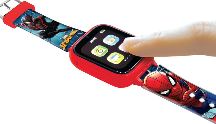 Lexibook, Spider-Man, Selfie-Kamera-Uhr, HD-Touchscreen, 720p-Kamera, MP3-Player, integrierter Lauts