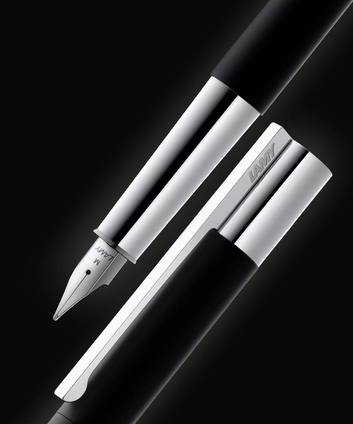 LAMY scala Füllhalter 080 - Füller aus Edelstahl gefertigt In mattschwarz lackiertem Finish mit hoch