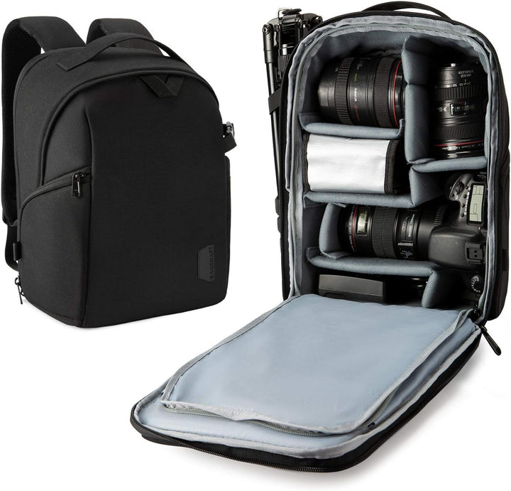 bagsmart Kamerarucksack, DSLR SLR Kameratasche Passend für 13,3-Zoll Laptops, Wasserfeste Fotorucksa