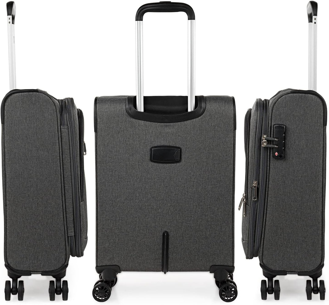 JASLEN - Koffer Klein Handgepäck - Handgepäck Koffer 4 Rollen - Koffer Handgepäck 55x40x20 Leicht un