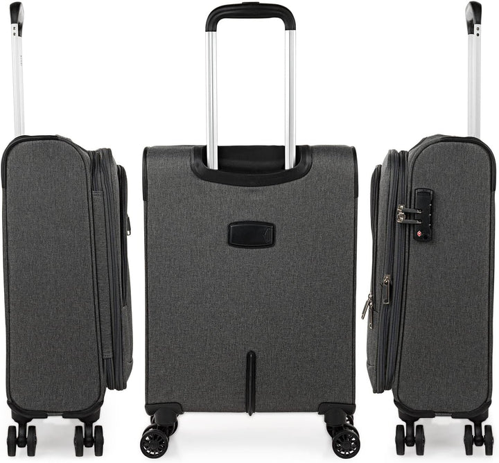 JASLEN - Koffer Klein Handgepäck - Handgepäck Koffer 4 Rollen - Koffer Handgepäck 55x40x20 Leicht un