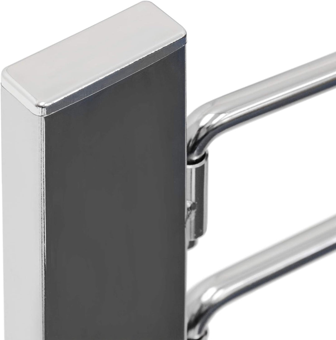 Relaxdays Handtuchständer verchromt, Handtuchhalter freistehend mit 3 Armen frei drehbare Handtuchst