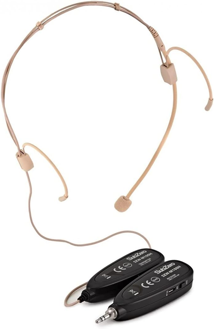 SubZero Mini-Digitales drahtloses Headset-Mikrofonsystem 2,4 Ghz