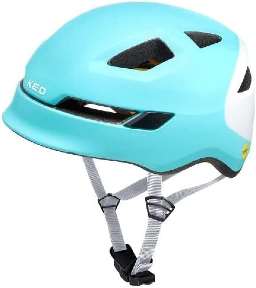 KED Pop MIPS Kinder Fahrrad Helm schwarz/weiss 2023 Eisblau/Weiss M | 52-56cm, Eisblau/Weiss M | 52-