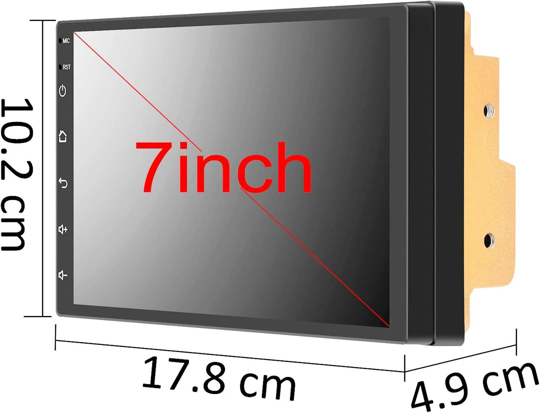 ANKEWAY 2022 Das Neueste Upgrade 7 Zoll Android Autoradio 2 DIN, 1080P HD Touchscreen Auto Multimedi