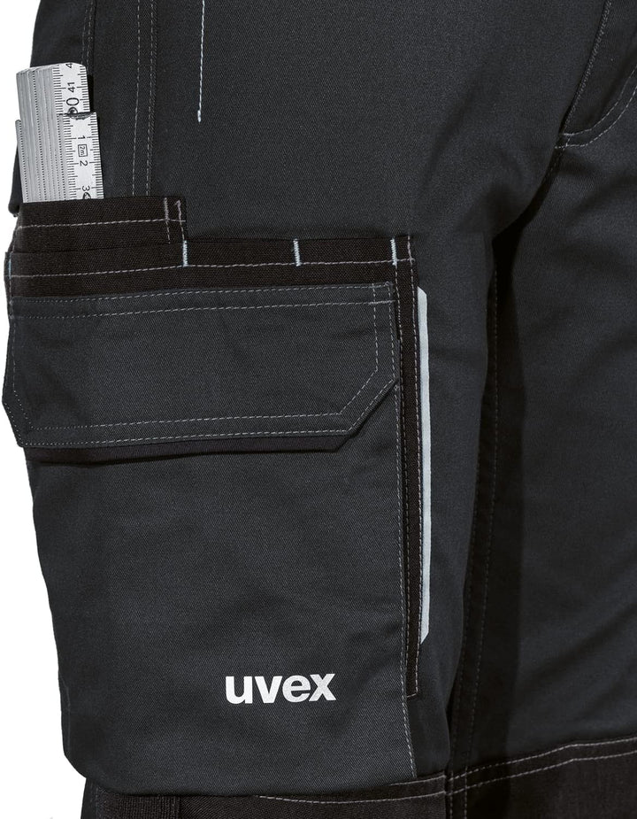 Uvex Tune-up Lange Damen-Arbeitshose - Lange Cargo-Hose mit Knietaschen 40 Schwarz, 40 Schwarz