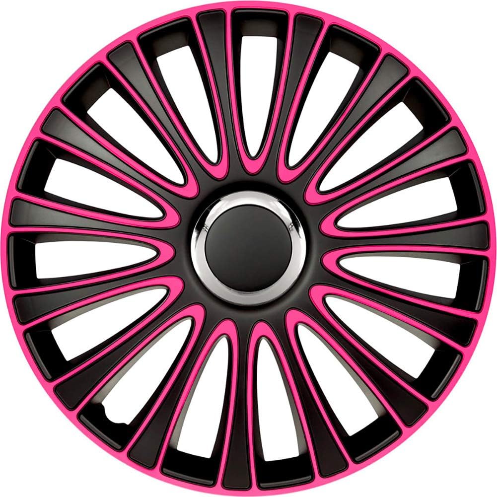 AUTO-STYLE Satz Radzierblenden LeMans 13-Zoll Schwarz/Pink LeMans Schwarz/Pink 13-Zoll, LeMans Schwa