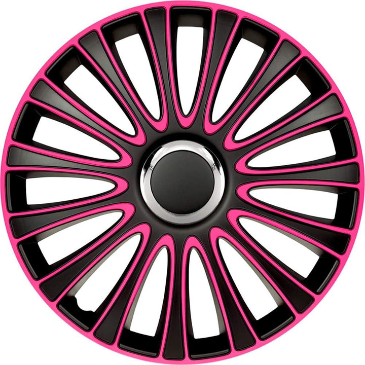 AUTO-STYLE Satz Radzierblenden LeMans 13-Zoll Schwarz/Pink LeMans Schwarz/Pink 13-Zoll, LeMans Schwa