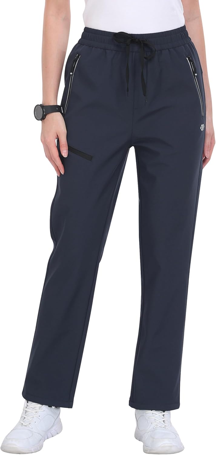MoFiz Damen-Wanderhose, isoliert, Outdoor, Schnee, Skihose, warm, Winter, Softshell-Hose mit Reissve