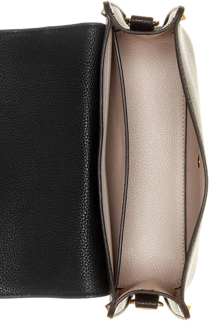 GUESS Damen Meridian Flap Shoulder Bag Schultertasche, Schulterklappe Schwarz, Schwarz